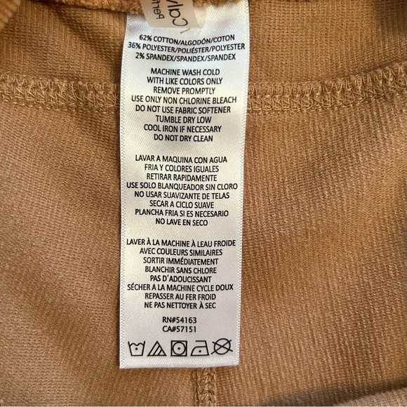 Calvin Klein Performance High Waisted Wide Leg Ribbed Textured Pant, Size Small - Picture 9 of 9